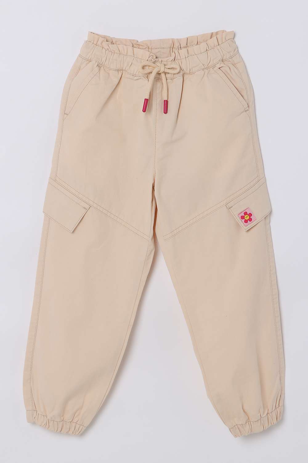 Solid-Cotton-Regular-Fit-Regular-Fit-Full-Length-Girls-Pants