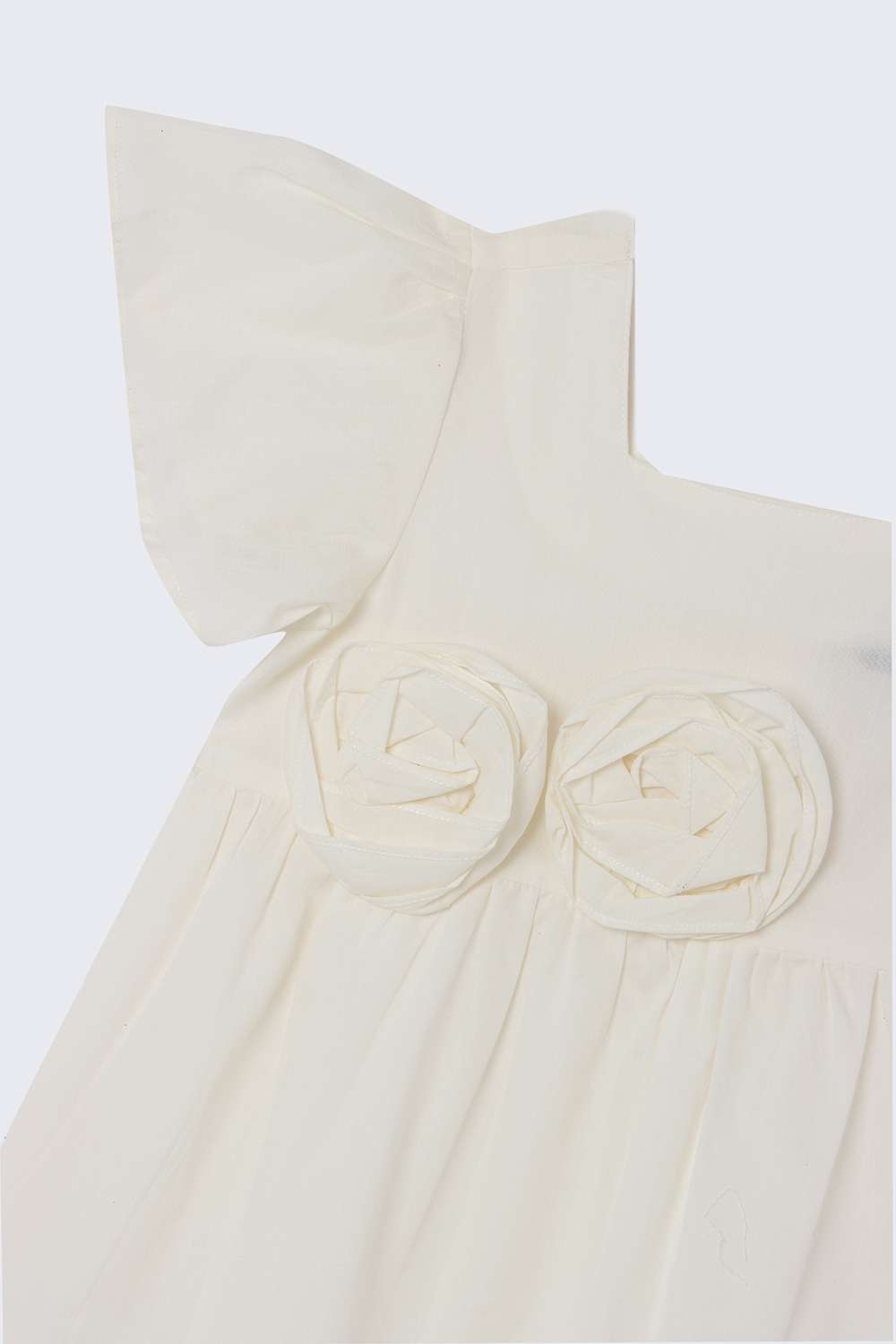 Solid-Poplin-Round-Neck-Girl-s-Top