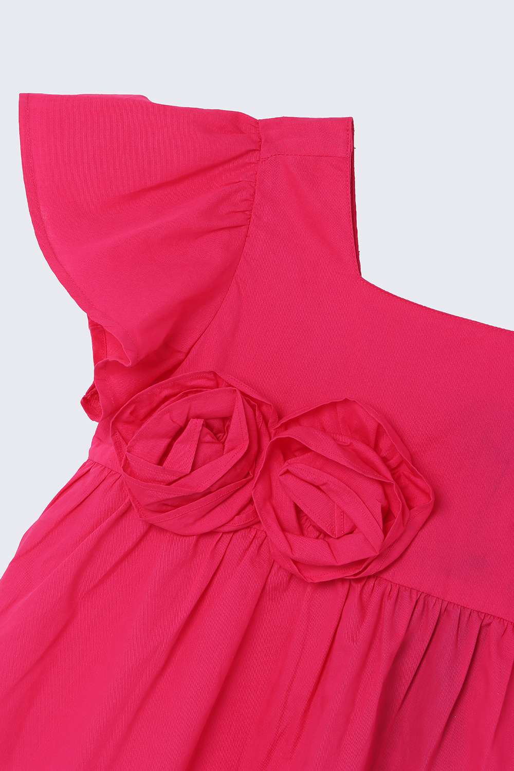 Solid-Poplin-Round-Neck-Girl-s-Top