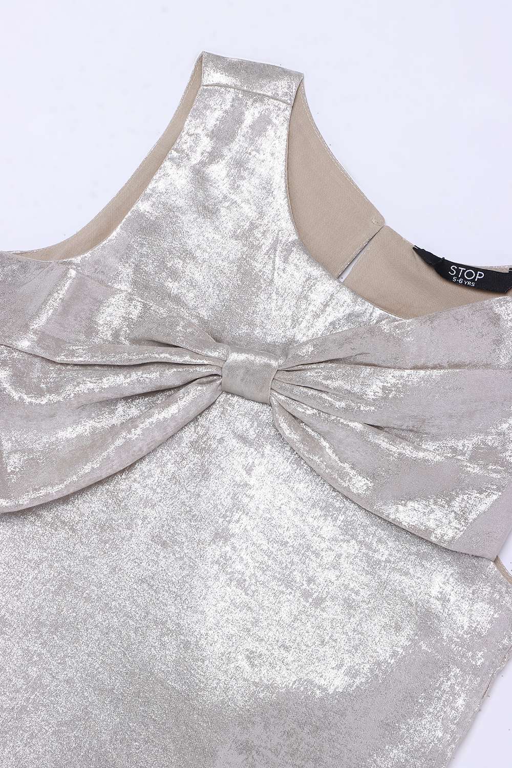 Solid-Polyester-Round-Neck-Girls-Top