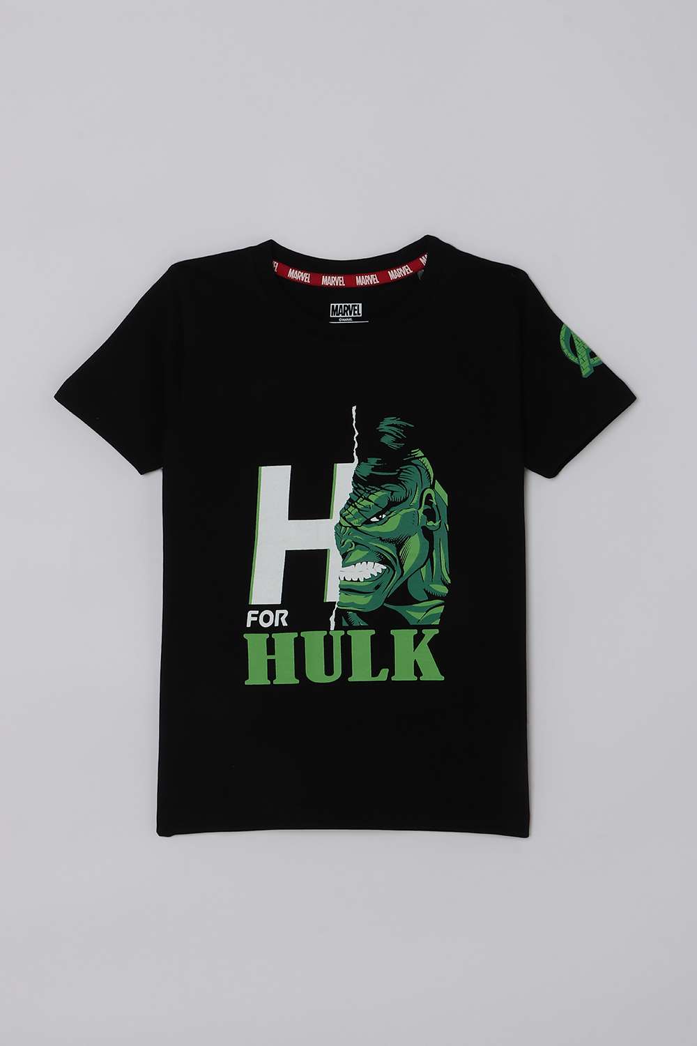 Solid-Blended-Fabric-Boys-Casual-Wear-T-Shirt