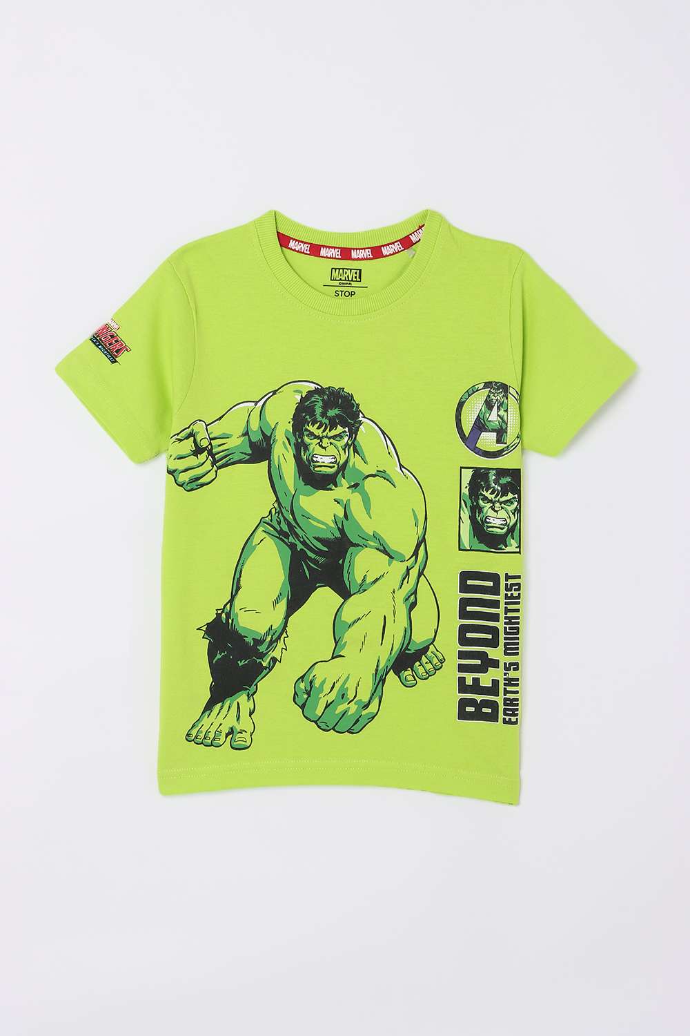 Solid-Blended-Fabric-Boys-Casual-Wear-T-Shirt