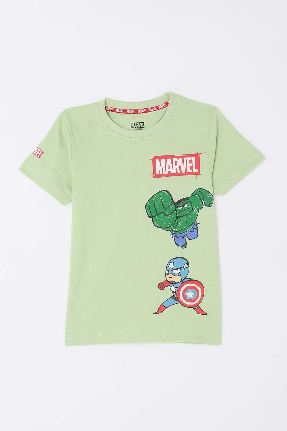 Graphic-Print-Cotton-Round-Neck-Boys-T-Shirt