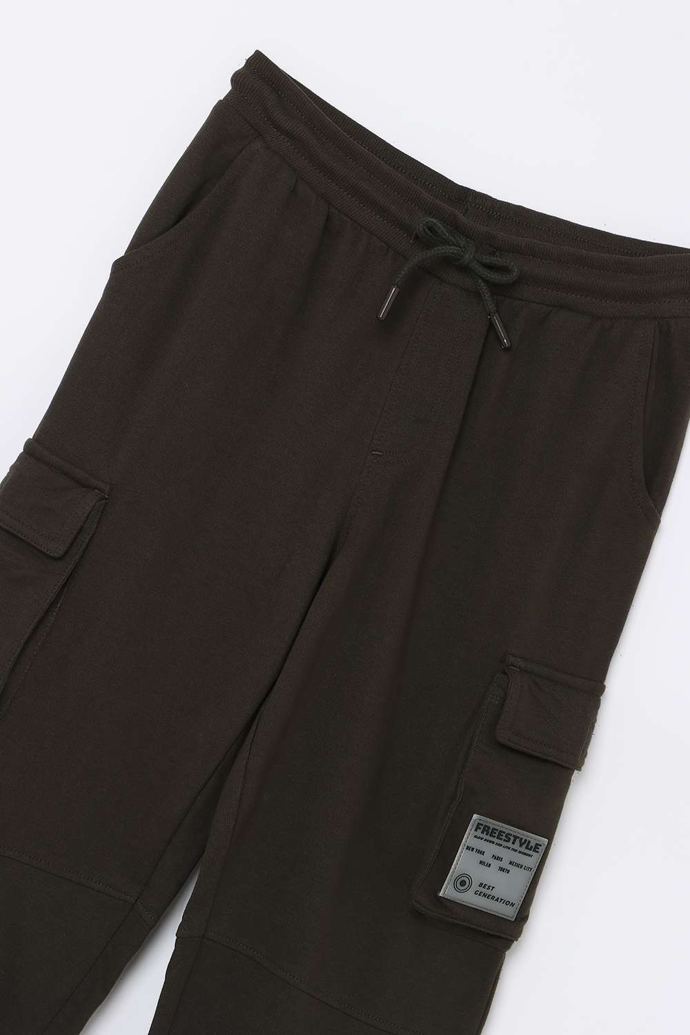 Solid-Cotton-Relaxed-Fit-Ankle-Length-Casual-Wear-Boys-Track-Pants