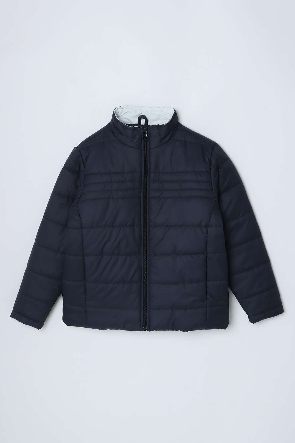 Solid-Blended-Fabric-High-Neck-Boys-Jacket