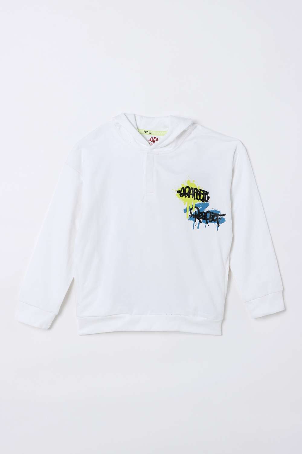 Graphic-Print-Cotton-Hooded-Boys-Sweatshirt