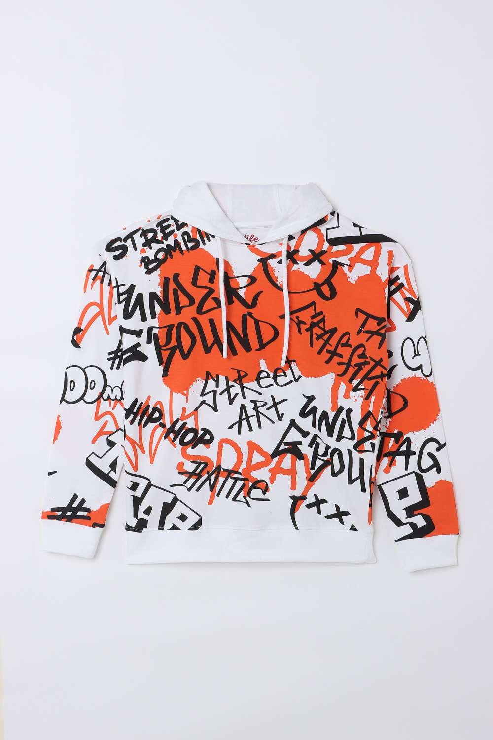 Printed-Cotton-Hooded-Boys-Sweatshirt