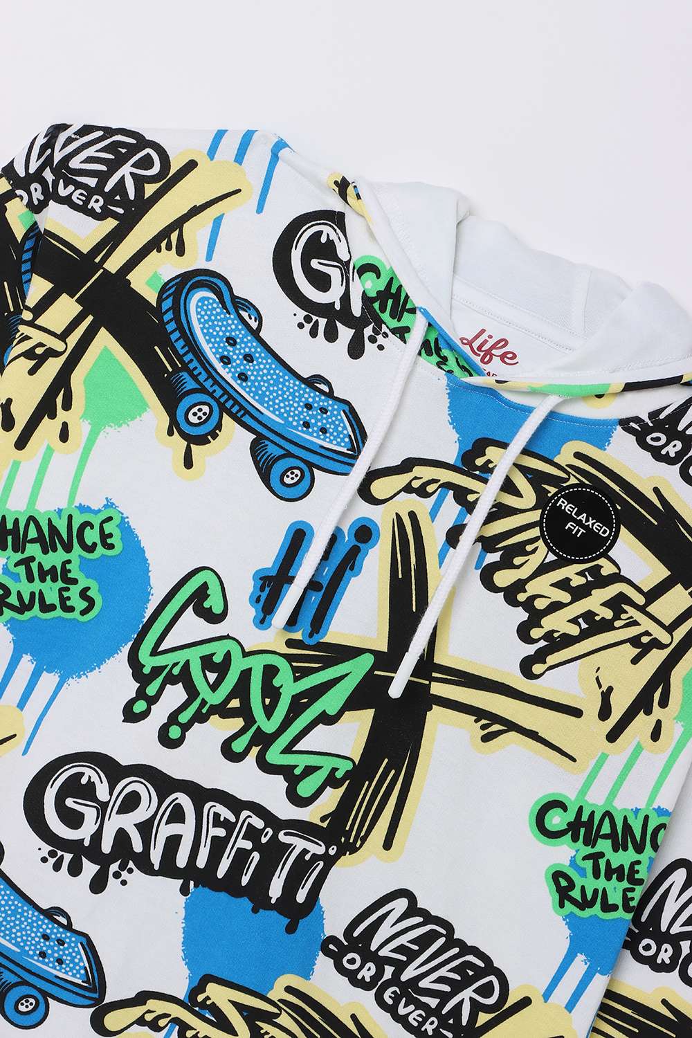Printed-Cotton-Hooded-Boys-Sweatshirt