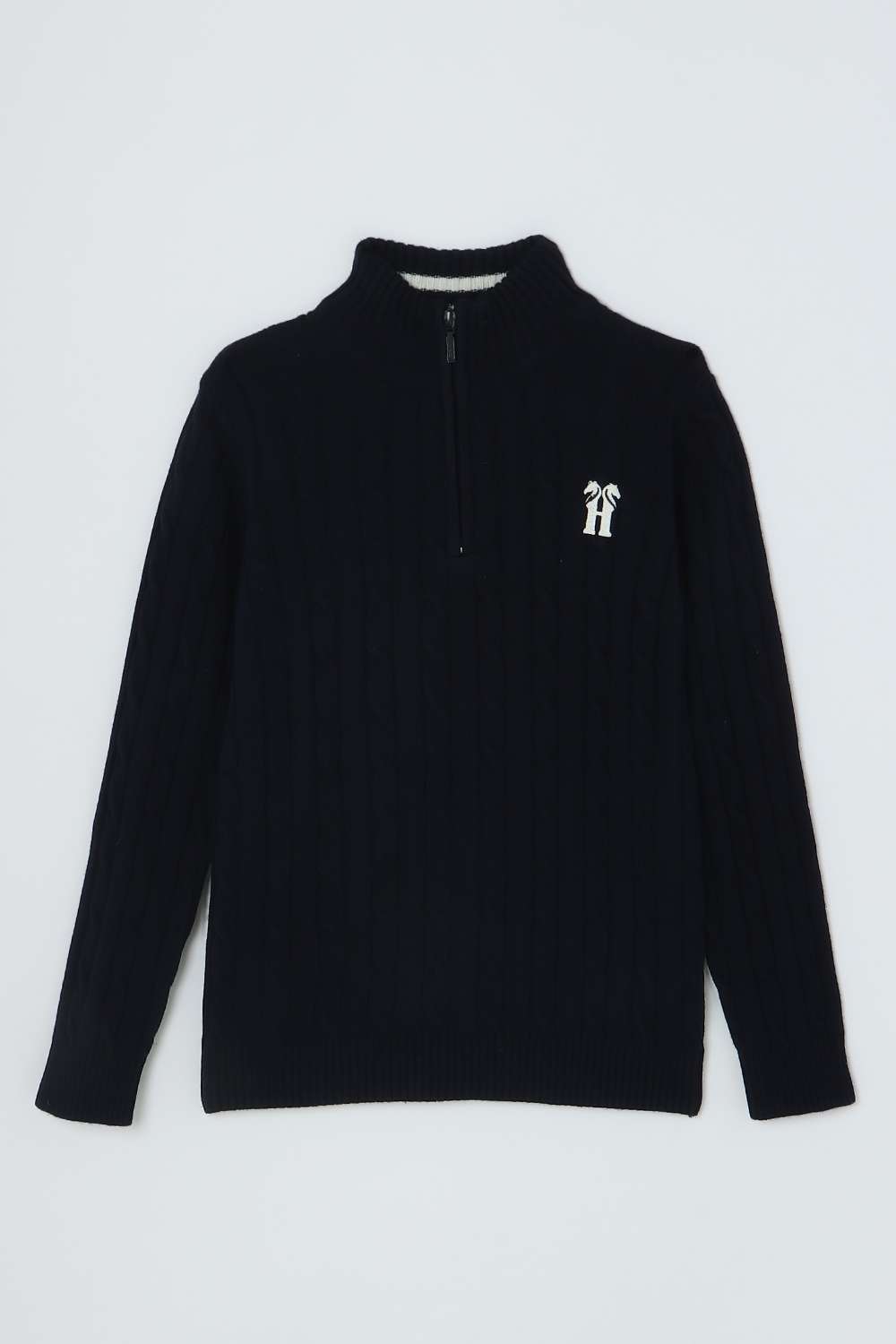 Solid-Acrylic-High-Neck-Boys-Sweater