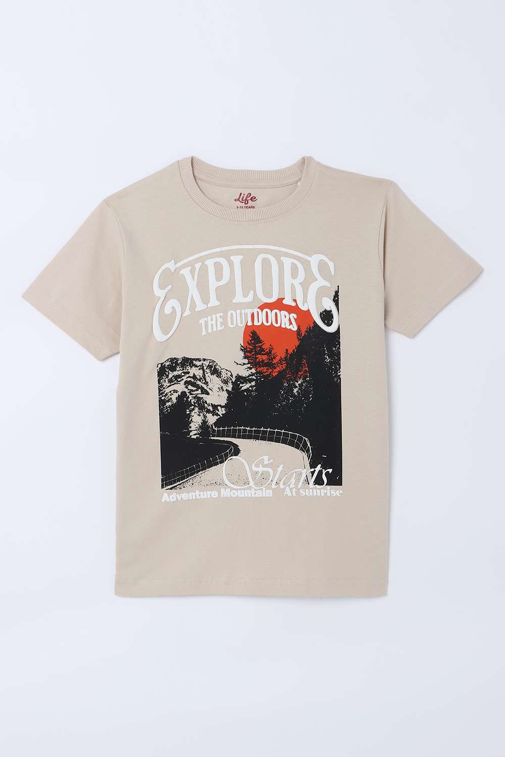Graphic-Print-Cotton-Round-Neck-Boys-T-Shirt