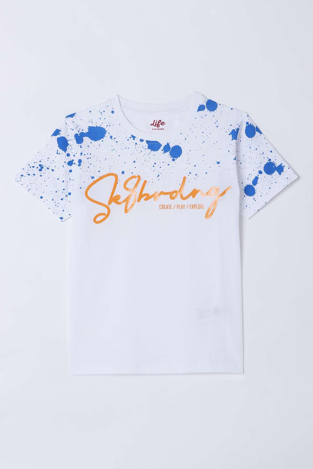 Graphic-Print-Cotton-Round-Neck-Boys-T-Shirt