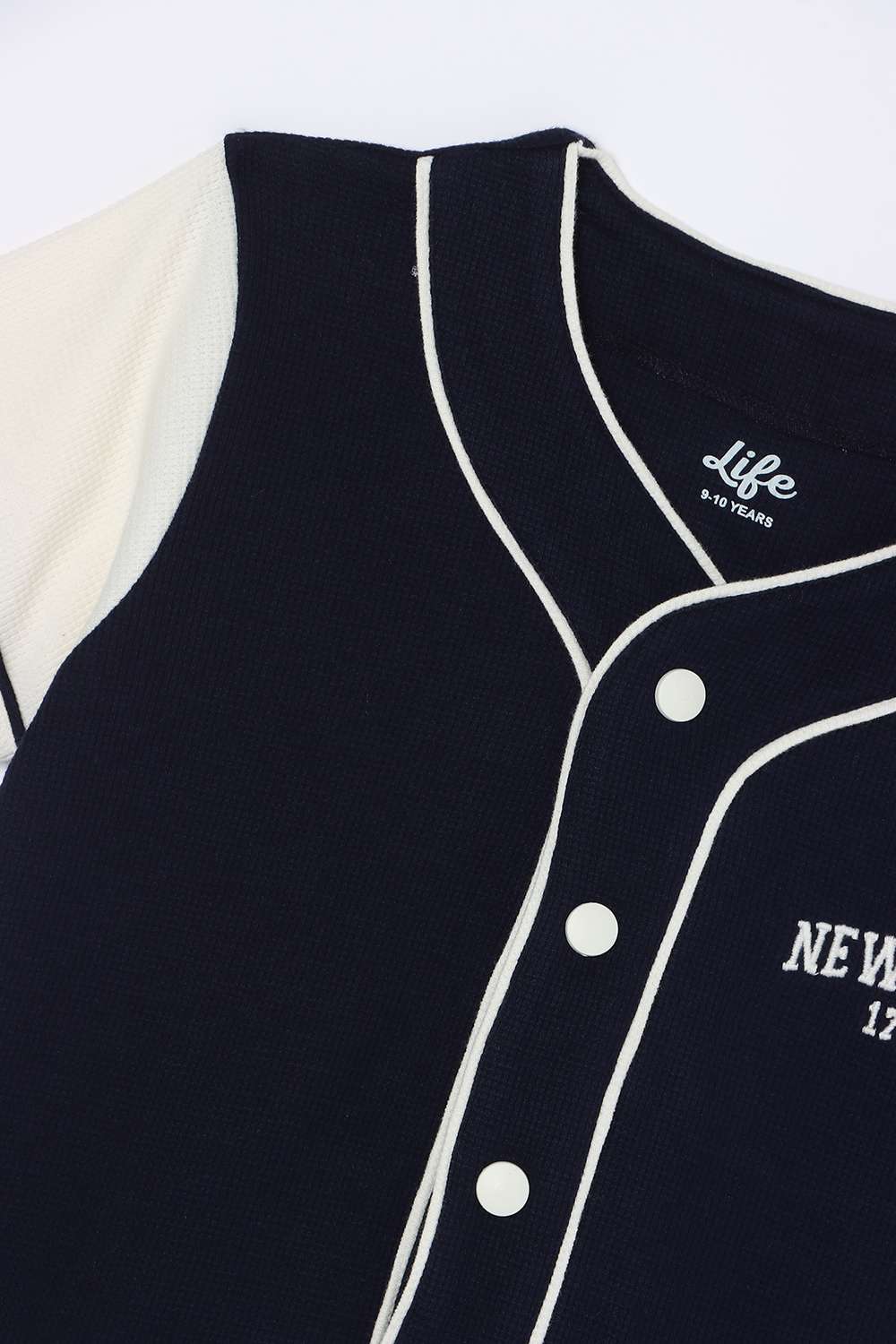 Textured-Cotton-Round-Neck-Boys-T-Shirt