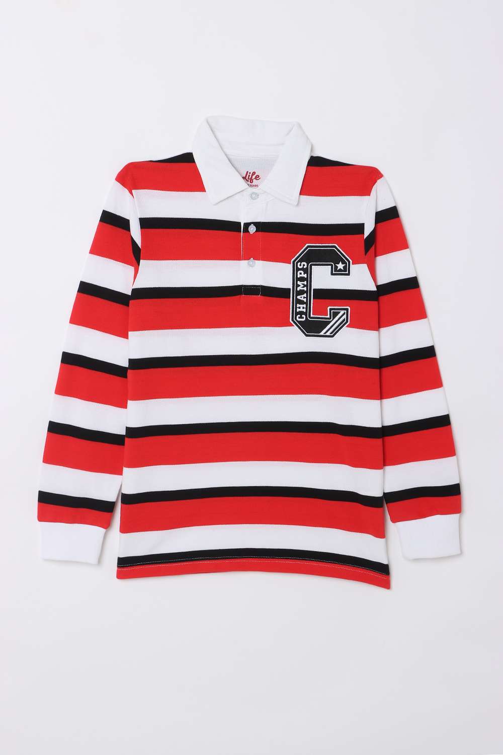 Stripes-Cotton-Polo-Boys-Casual-Wear-T-Shirt