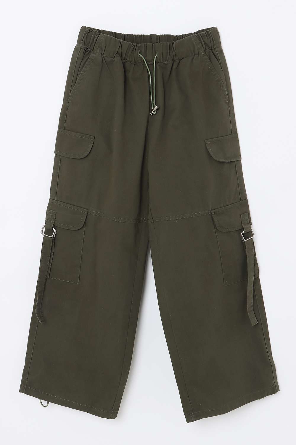 Solid-Cotton-Regular-Fit-Girls-Casual-Wear-Pants