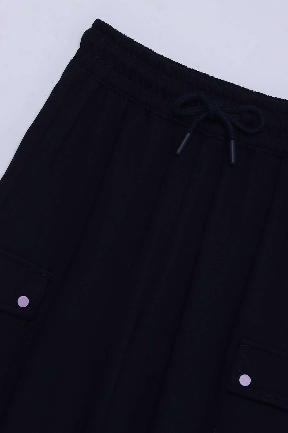 Solid-Cotton-Regular-Fit-Girls-Track-Pants