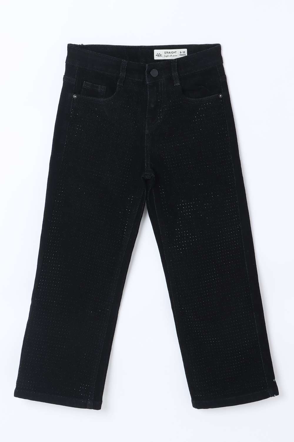 Embellished-Denim-Straight-Fit-Girls-Jeans