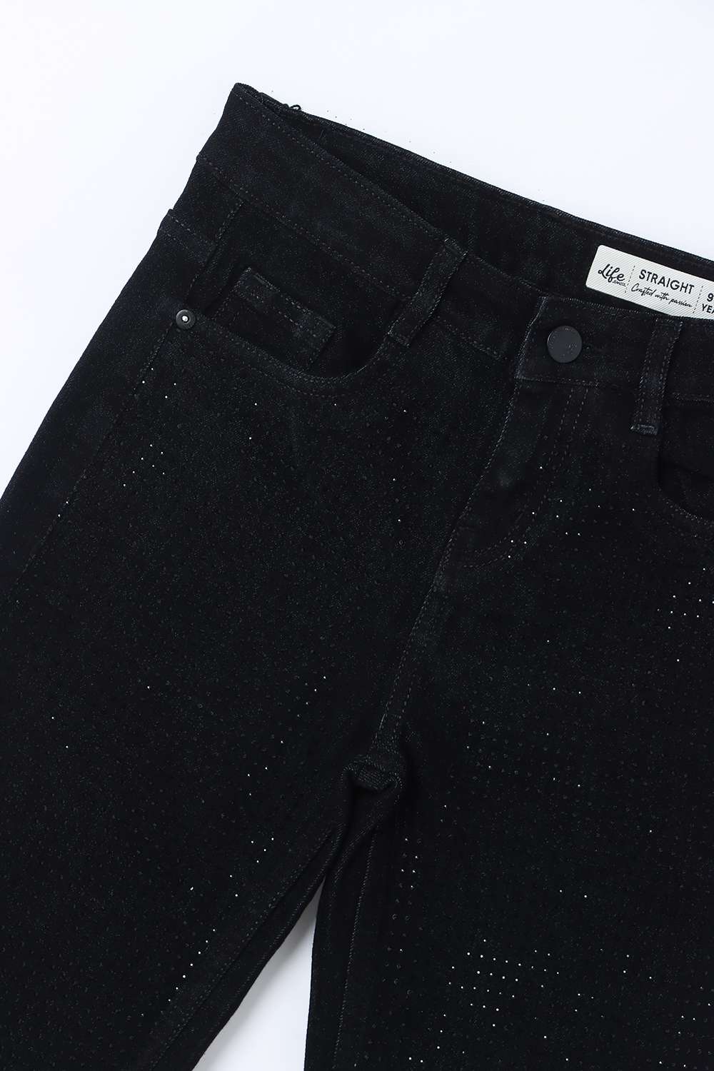 Embellished-Denim-Straight-Fit-Girls-Jeans