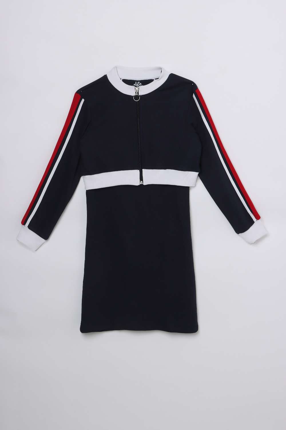 Blended-Fabric-Regular-Fit-Girls-Dress