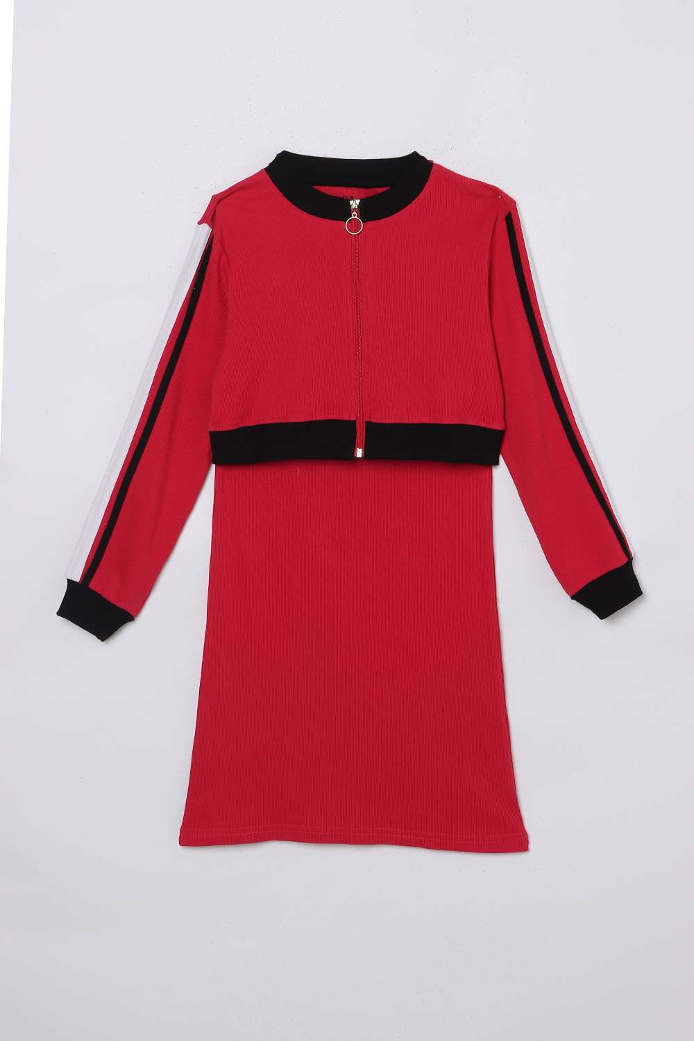 Blended-Fabric-Regular-Fit-Girls-Dress