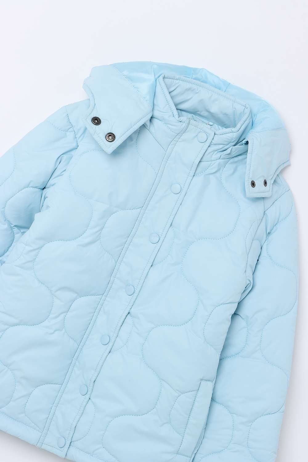 Solid-Polyester-Round-Neck-Girls-Winter-Wear-Jacket
