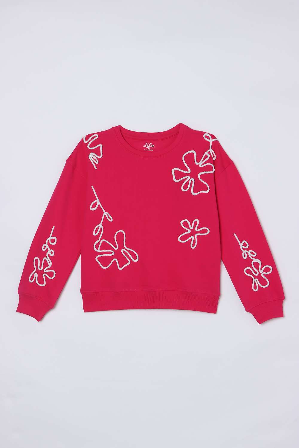 Embroidered-Cotton-Round-Neck-Girls-Sweatshirt