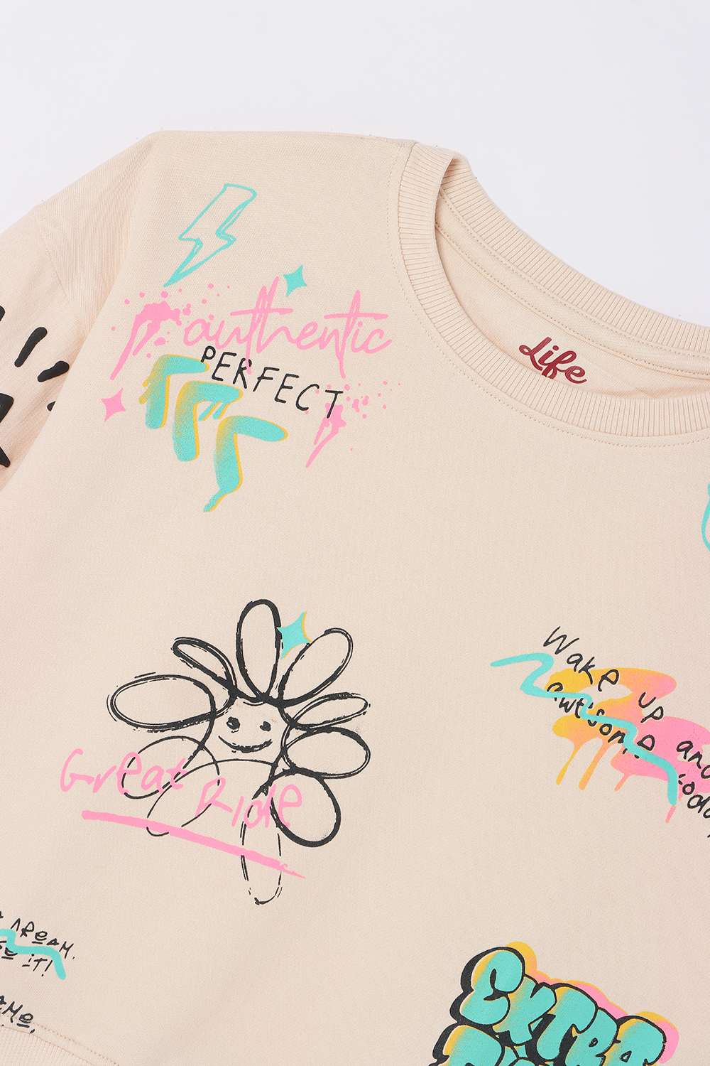 Blended-Fabric-Regular-Fit-Girls-Sweatshirt