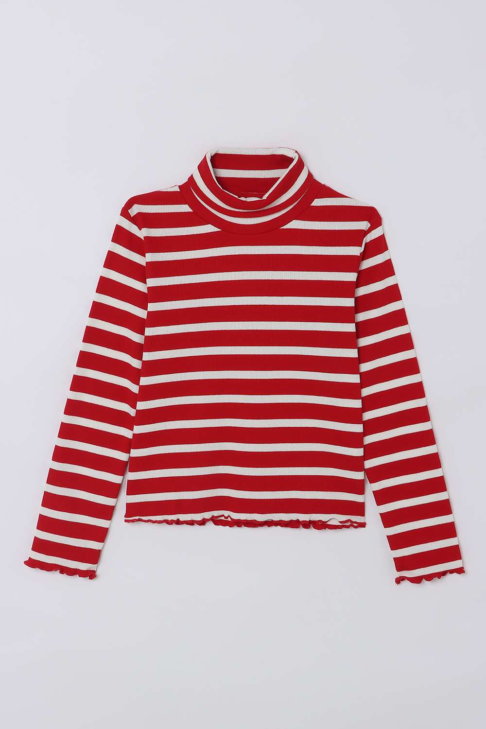 Solid-Blended-Fabric-Regular-Fit-Casual-Wear-Girls-Top