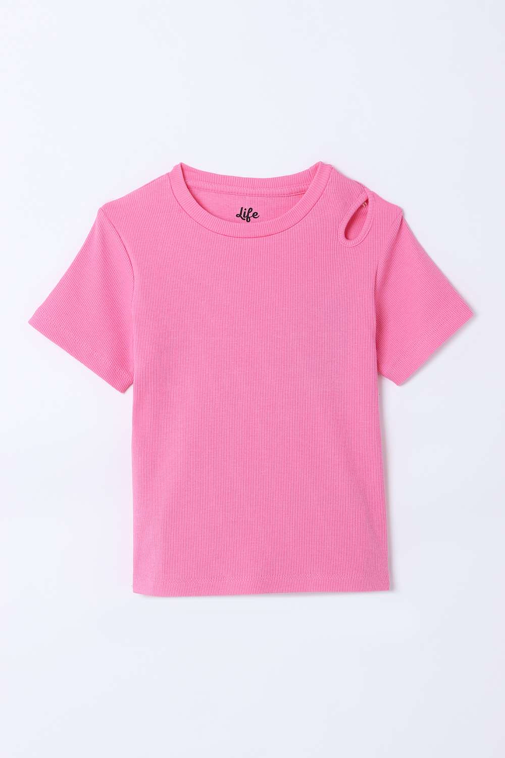Blended-Fabric-Regular-Fit-Girls-T-Shirt