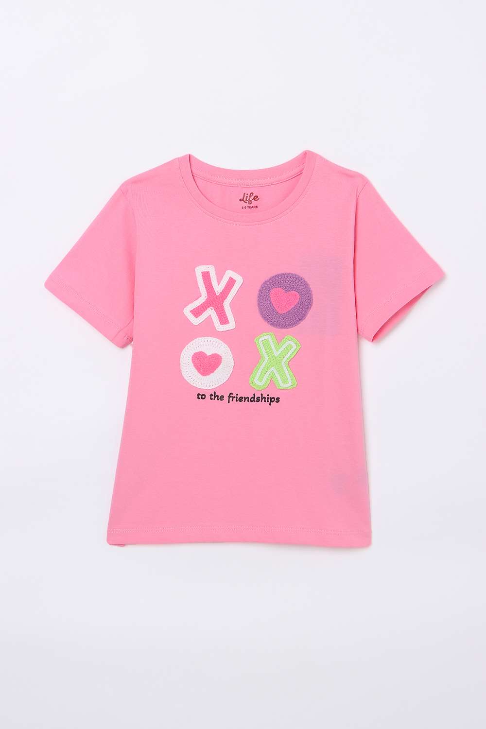 Graphic-Print-Cotton-Round-Neck-Girl-s-Top