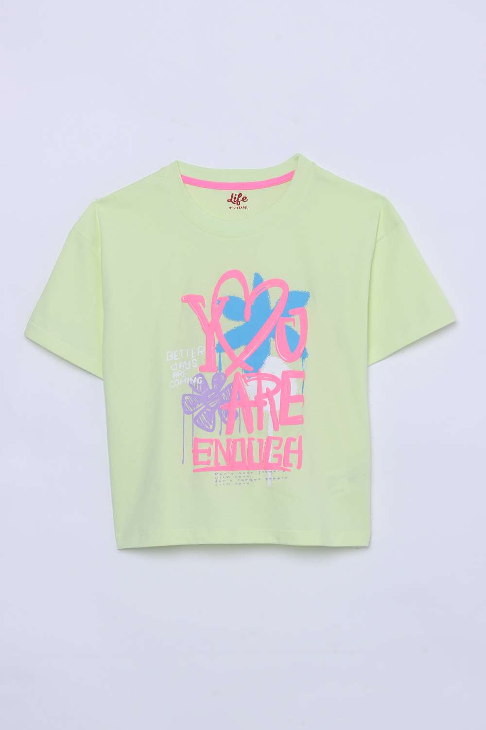 Graphic-Print-Cotton-Round-Neck-Girls-Top
