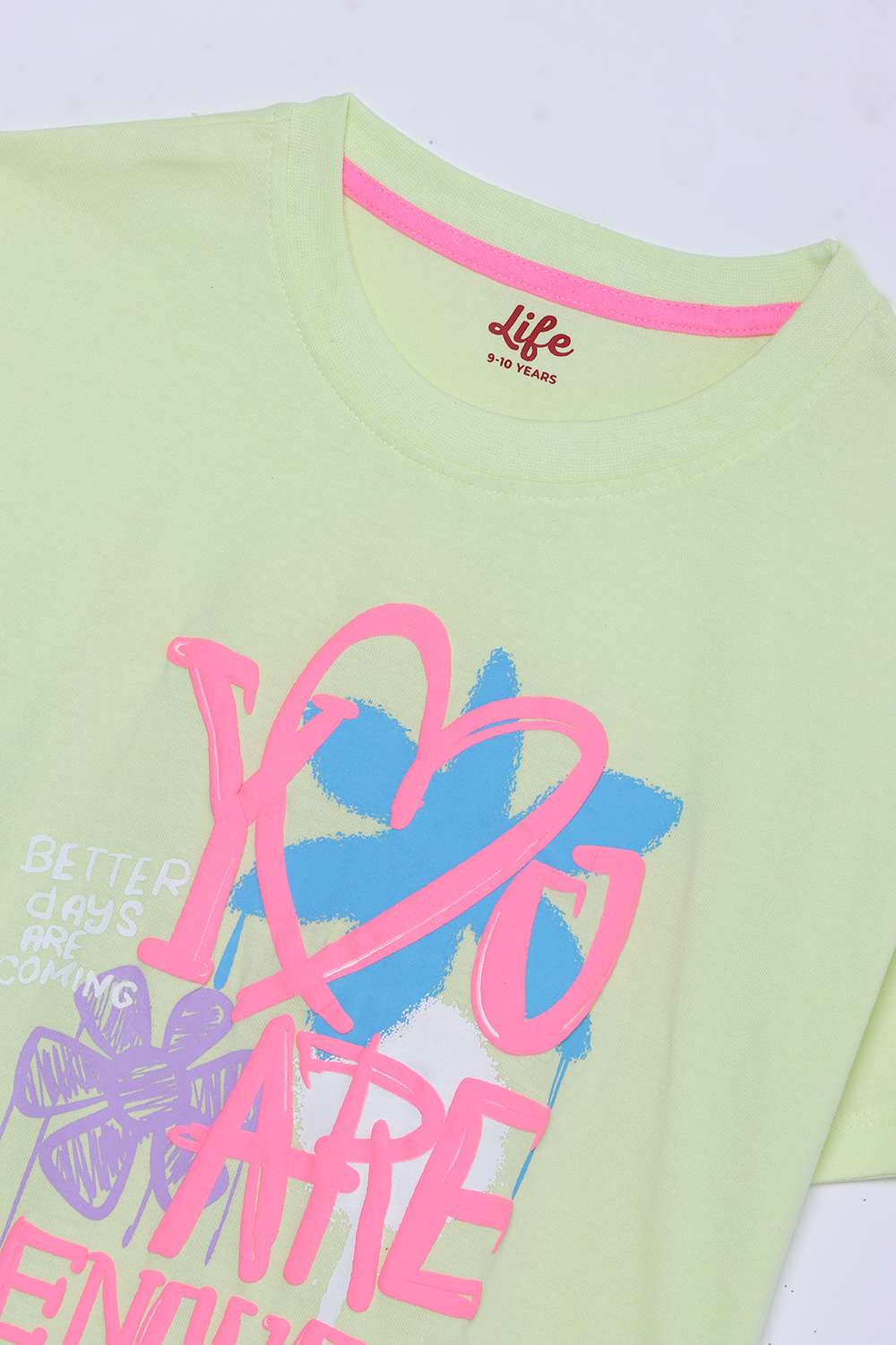 Graphic-Print-Cotton-Round-Neck-Girls-Top