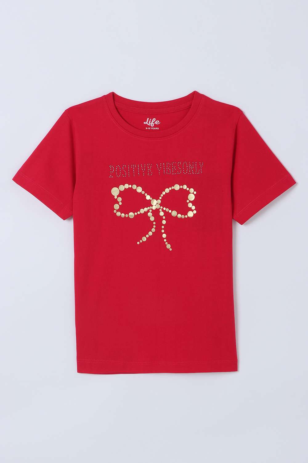 Graphic-Print-Cotton-Round-Neck-Girls-Top