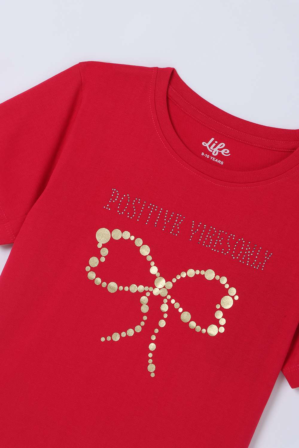 Graphic-Print-Cotton-Round-Neck-Girls-Top