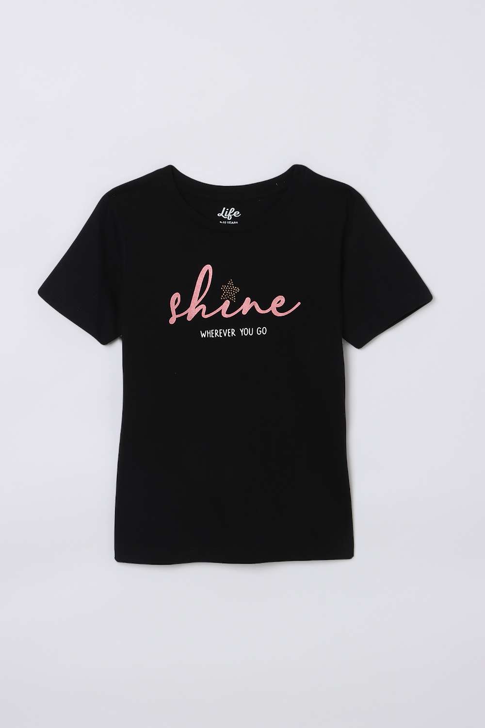 Graphic-Print-Cotton-Round-Neck-Girl-s-Top