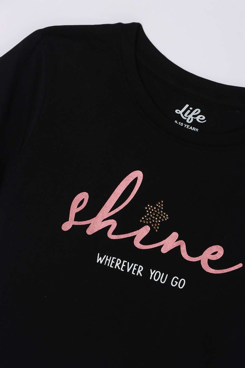 Graphic-Print-Cotton-Round-Neck-Girl-s-Top