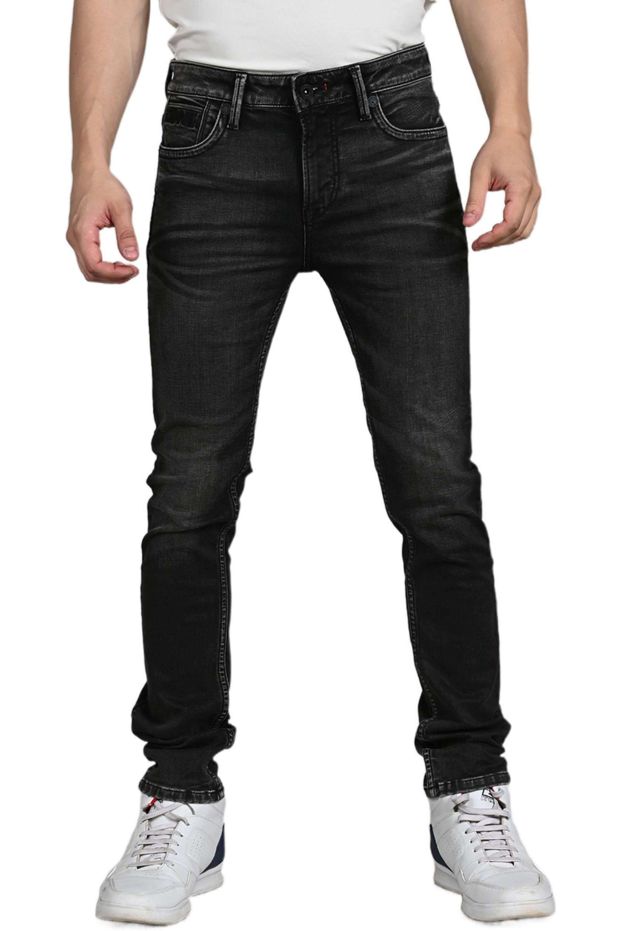 Solid-Blended-Fabric-Skinny-Fit-Men-s-Jeans