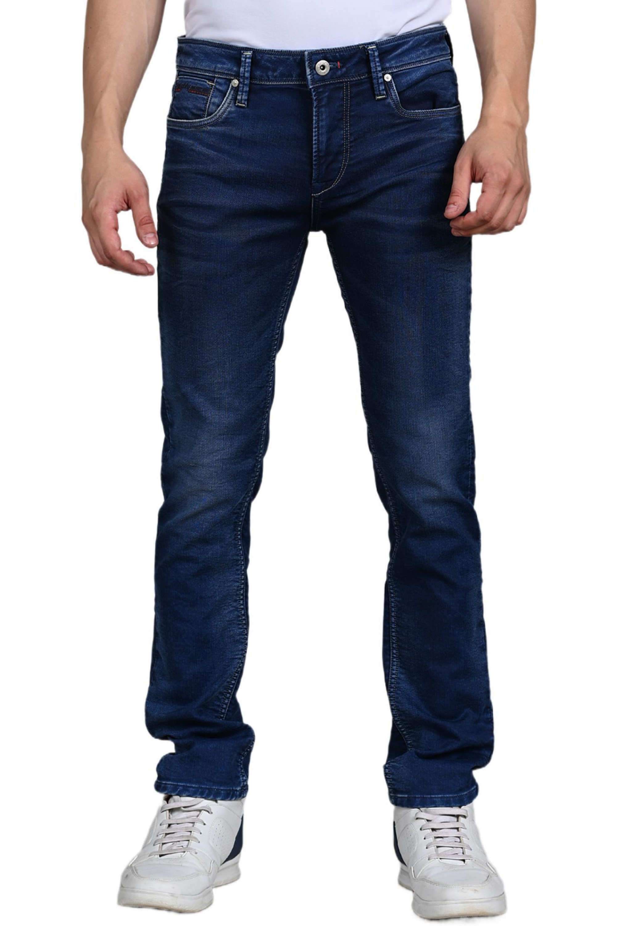 Solid-Blended-Fabric-Skinny-Fit-Men-s-Jeans