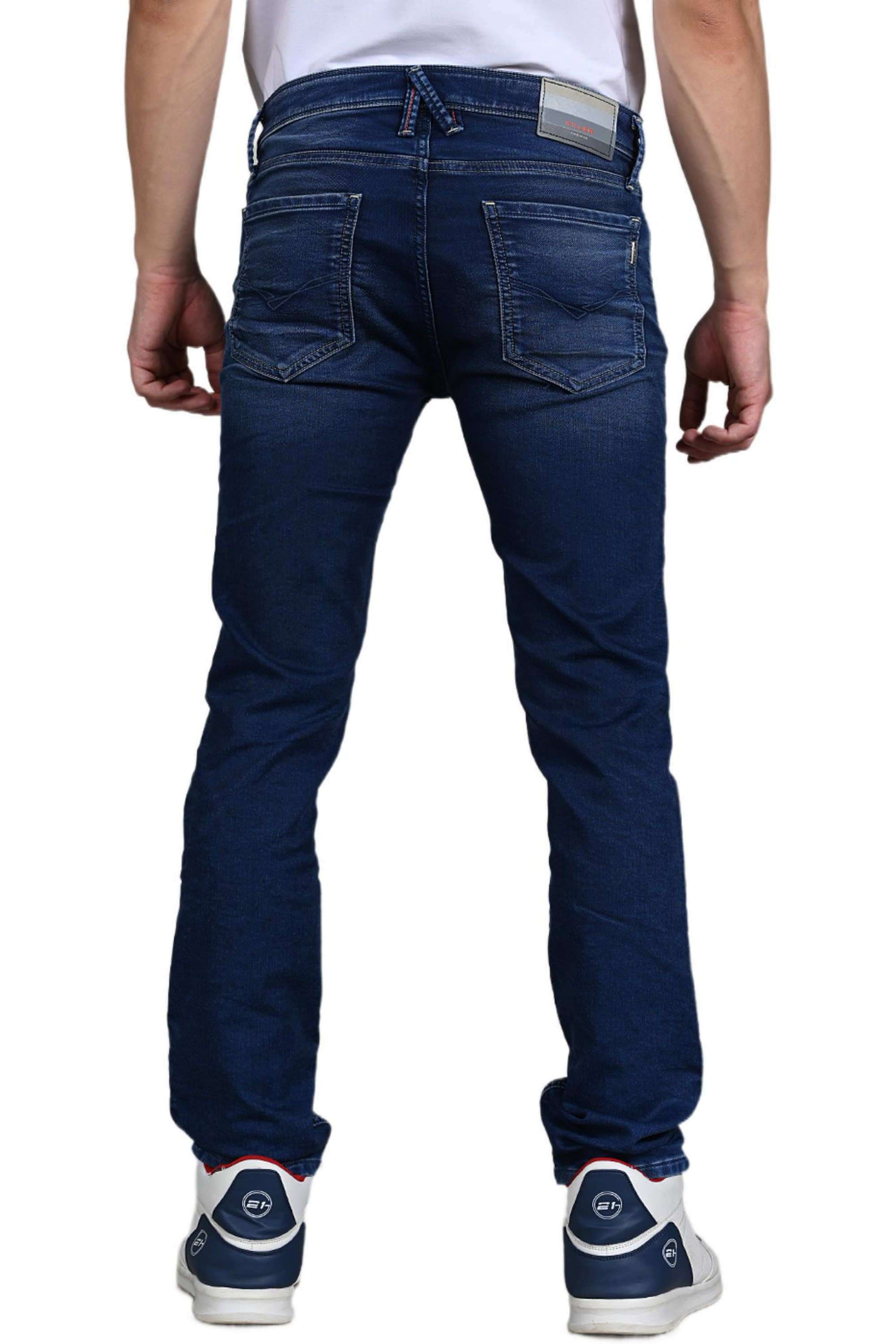 Solid-Blended-Fabric-Skinny-Fit-Men-s-Jeans