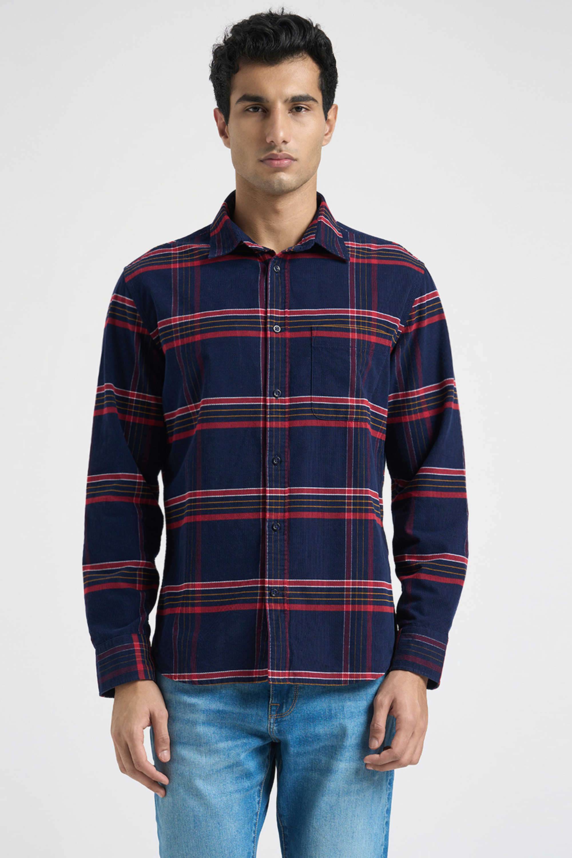 Solid-Cotton-Men-s-Casual-Wear-Shirt