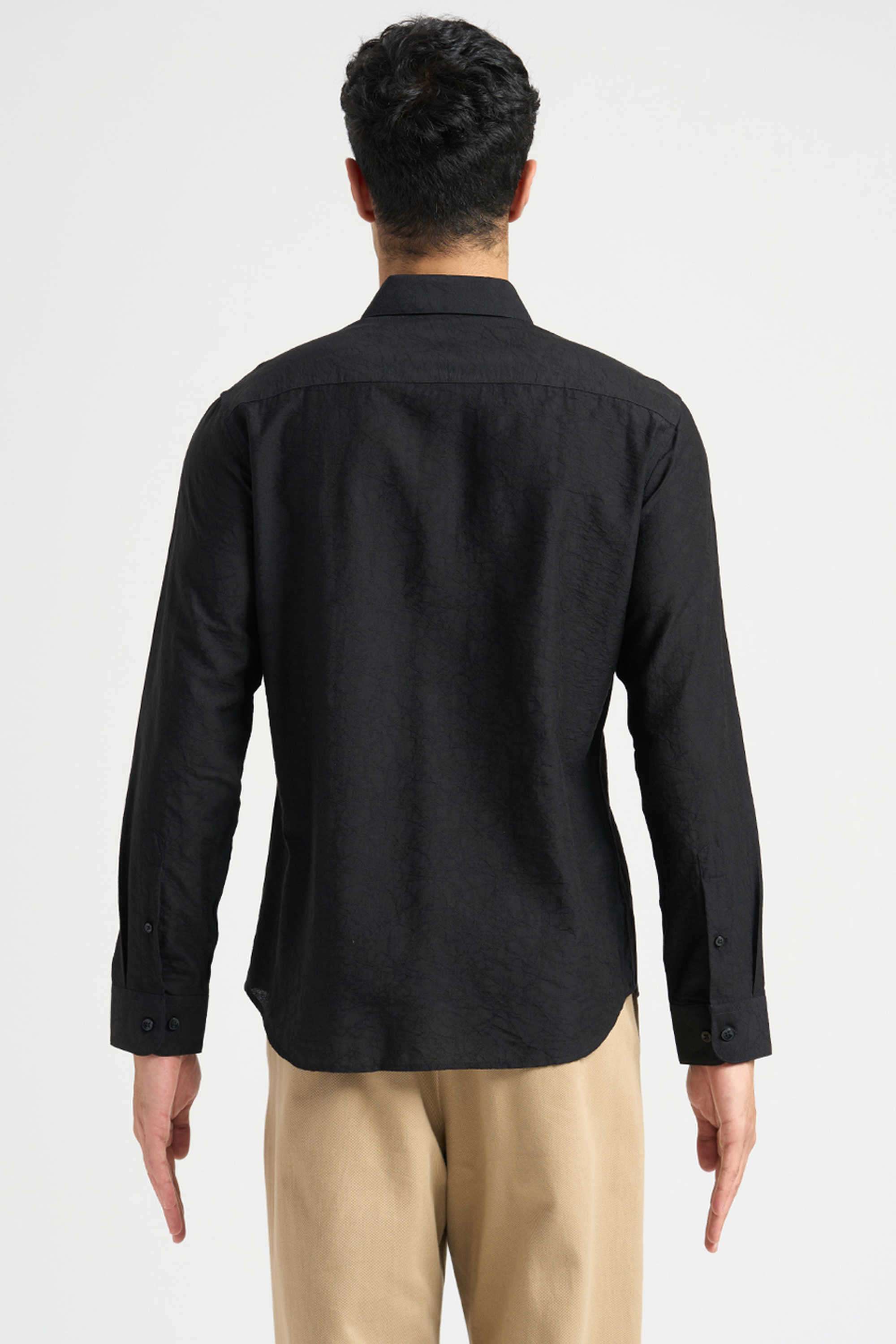 Solid-Cotton-Men-s-Casual-Wear-Shirt