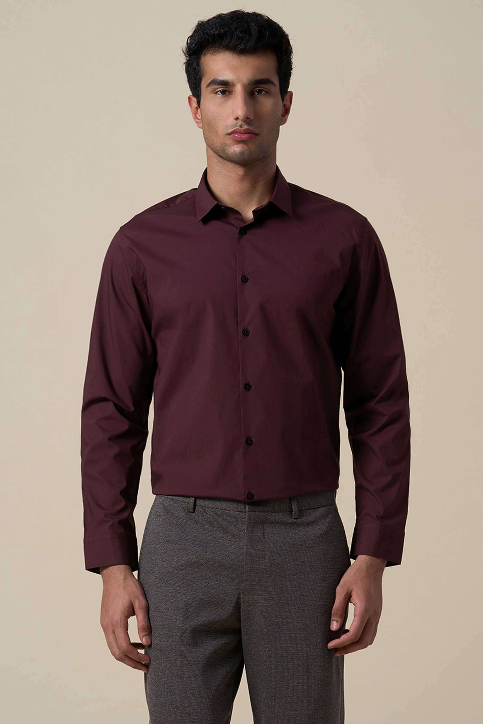 Solid-Cotton-Men-s-Casual-Wear-Shirt
