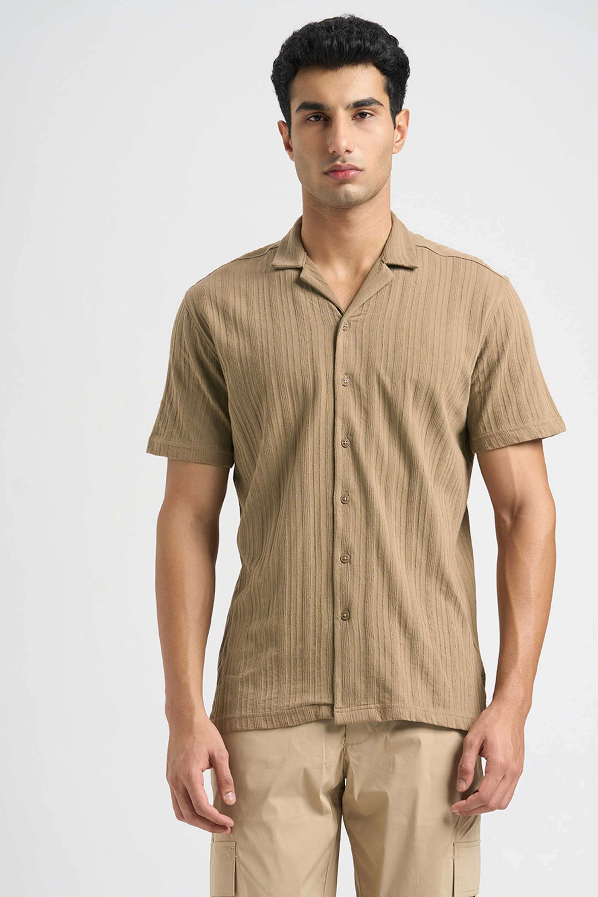 Solid-Cotton-Men-s-Casual-Wear-Shirt