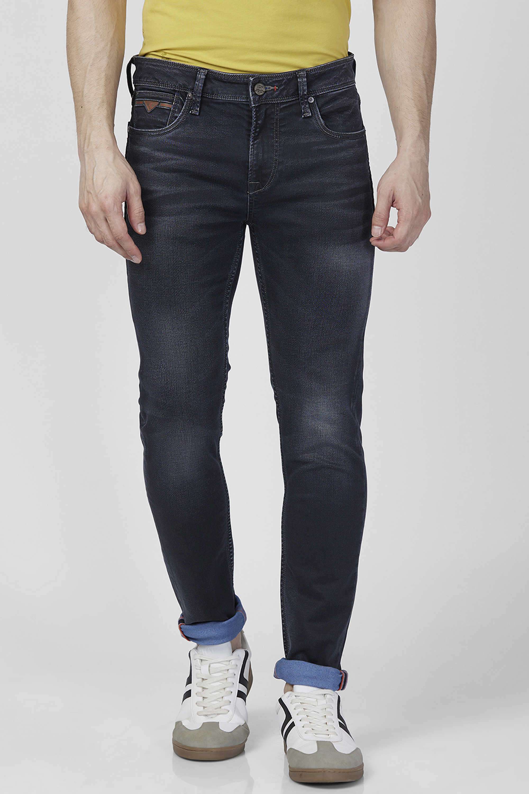 Solid-Cotton-Blend-Slim-Fit-Men-s-Jeans