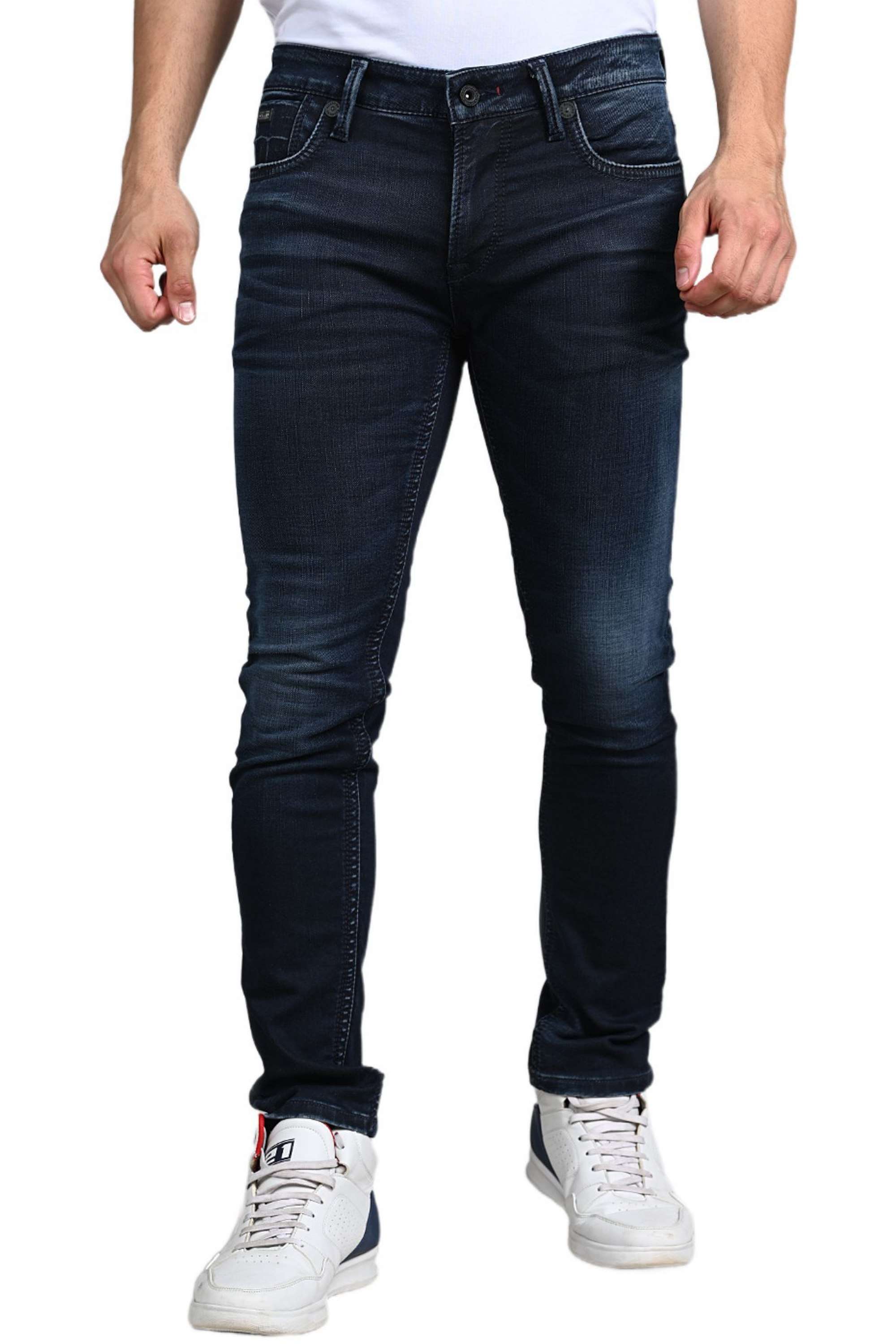 Blended-Fabric-Slim-Fit-Men-Jeans