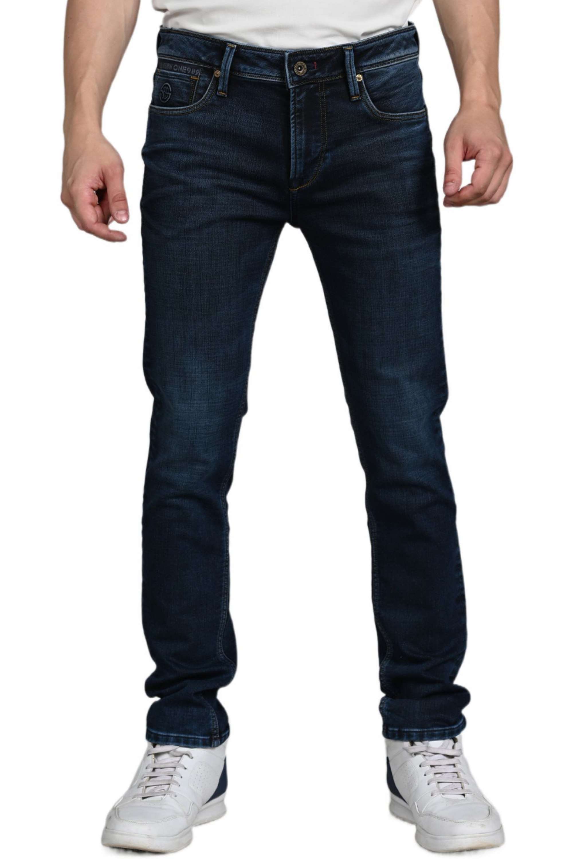 Blended-Fabric-Slim-Fit-Men-Jeans
