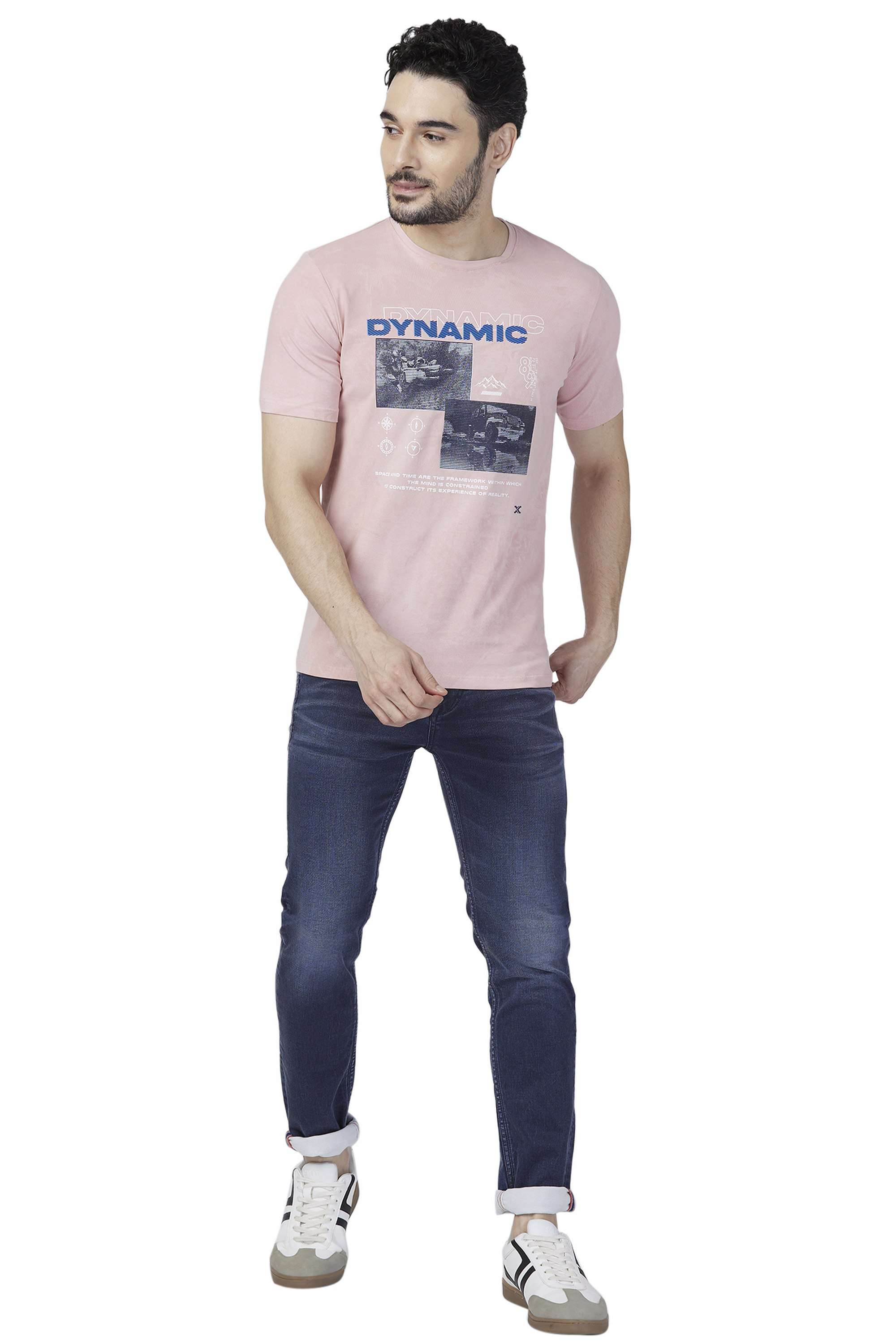 Light-Wash-Blended-Fabric-Slim-Fit-Men-Jeans