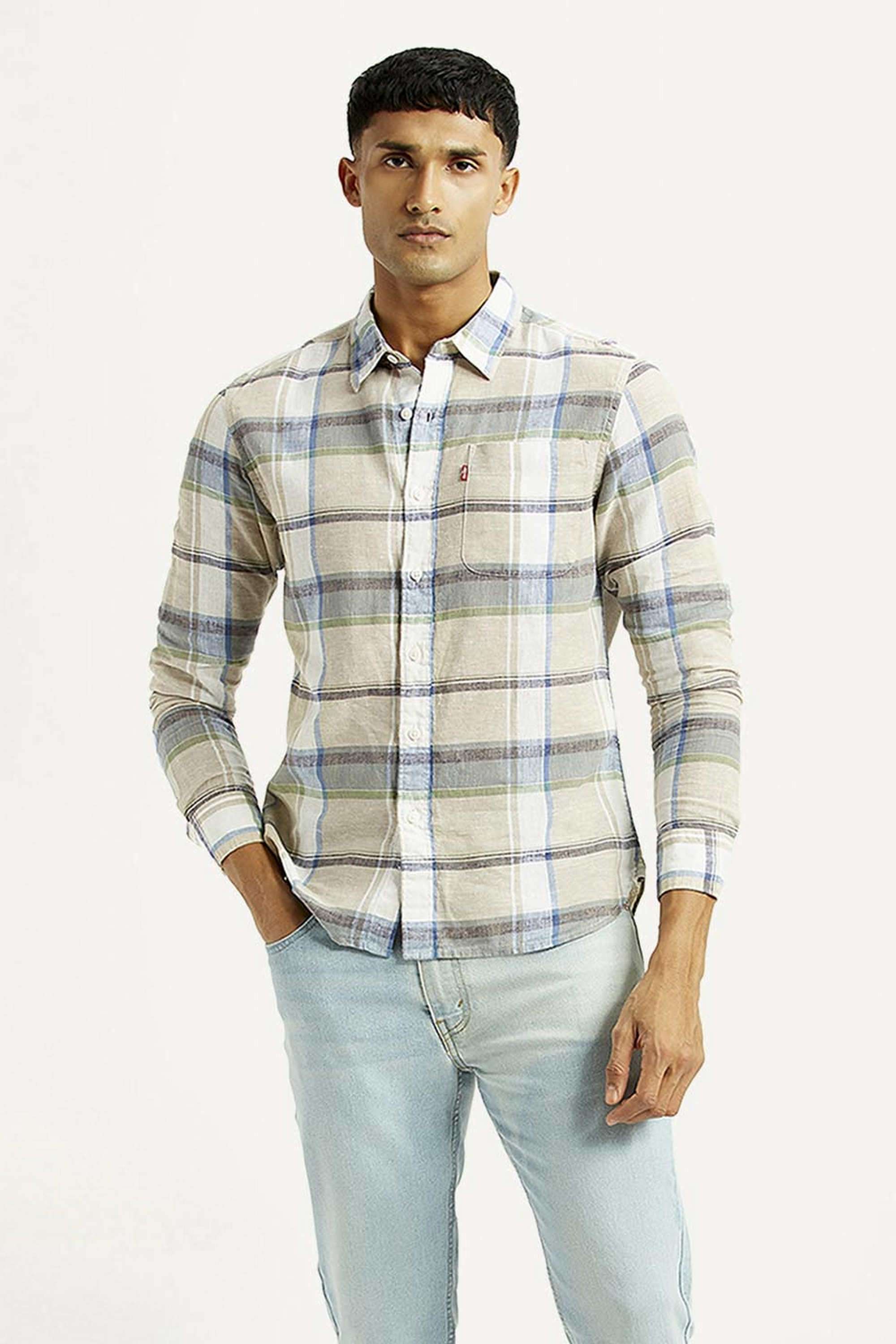 Solid-Cotton-Slim-Fit-Men-s-Casual-Shirts