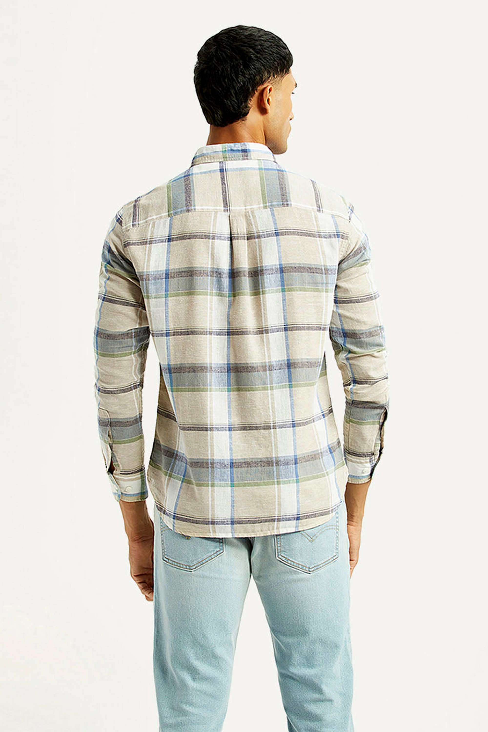 Solid-Cotton-Slim-Fit-Men-s-Casual-Shirts