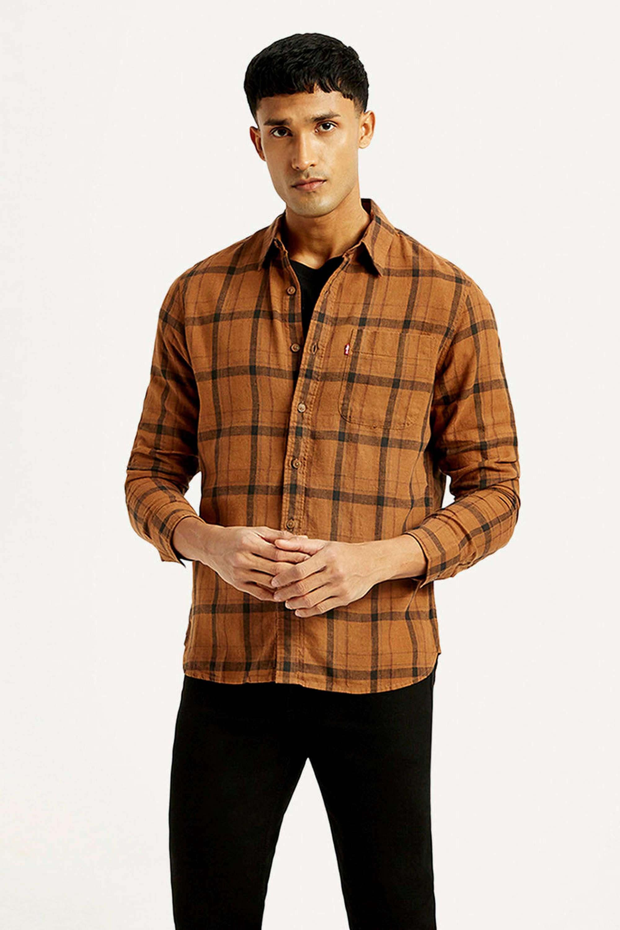 Checks-Cotton-Slim-Fit-Men-s-Casual-Shirts