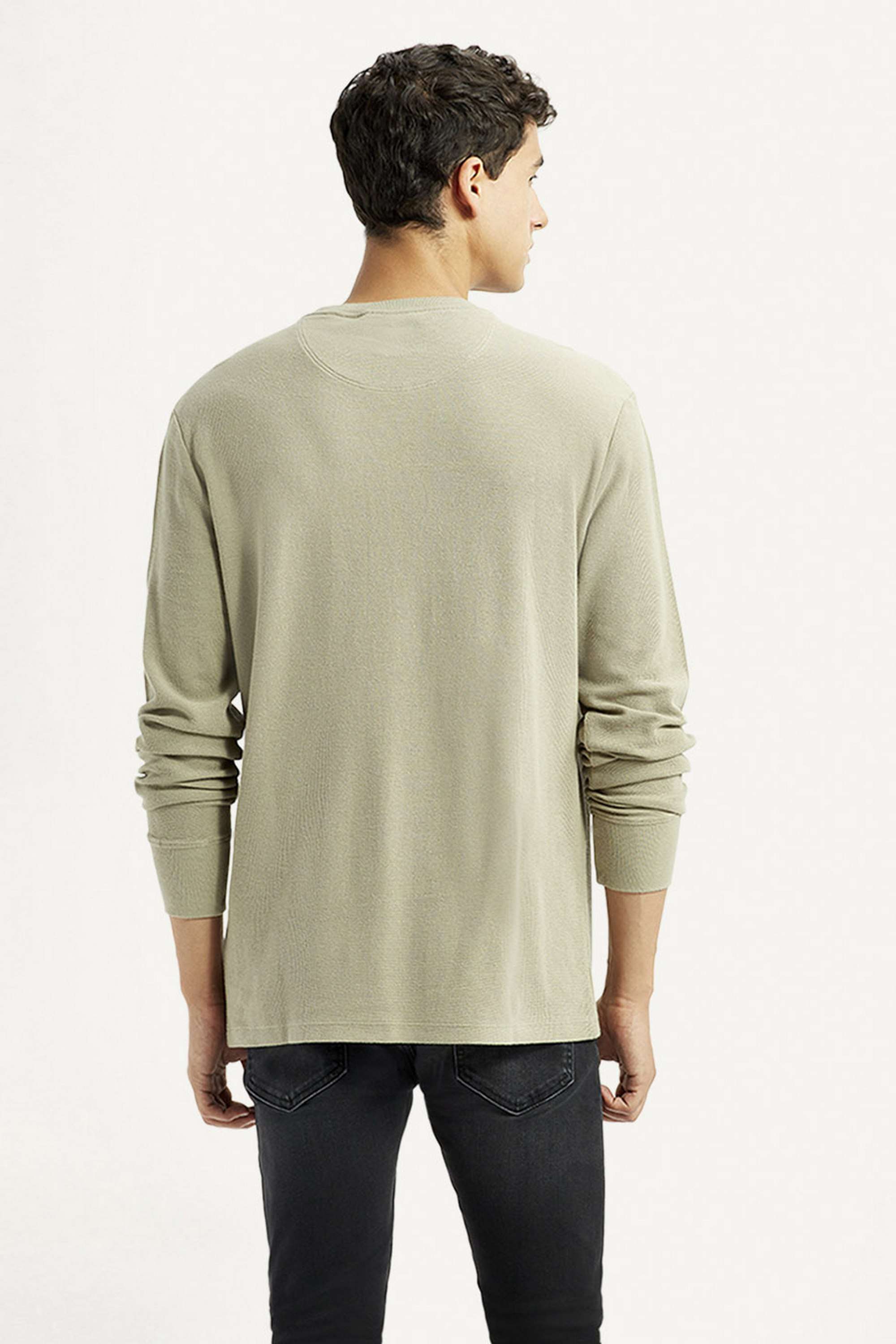 Solid-Cotton-Round-Neck-Men-s-Sweatshirt